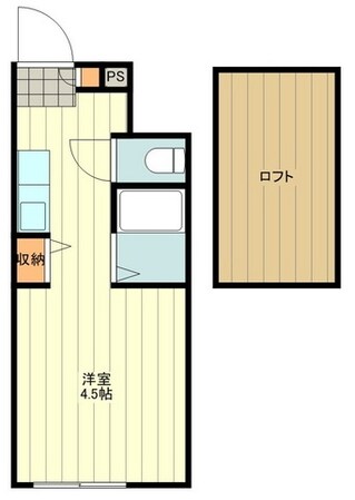 クライネスハイム国立の物件間取画像